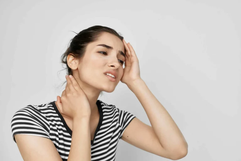 Woman having a headache